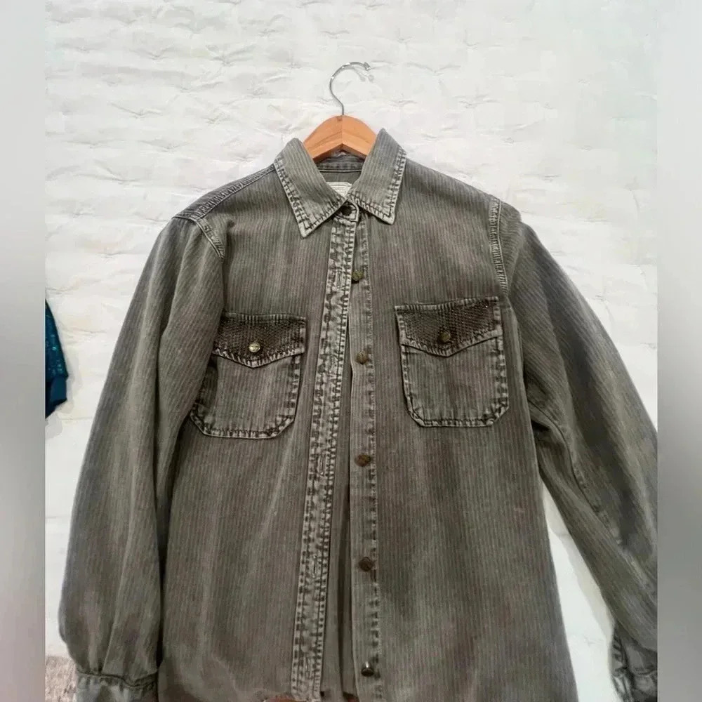 Current Elliott Pre Loved Button Down with Studs - SIZE 0